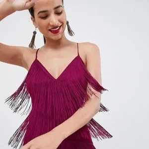 Asos fringe mesh strappy maxi save bodycon dress - Official Online Store Asos fringe mesh strappy maxi save bodycon dress - Official Online Store